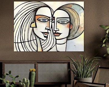 abstracte paren, motief 5