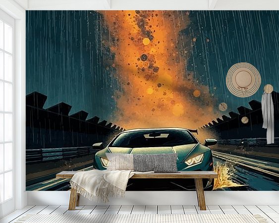 Example of the artwork in a room
