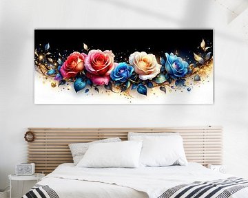Rozen in het licht van de vergankelijkheid - een bloemenpanorama tussen duisternis, gouden regen en de tijdloze taal van de roos