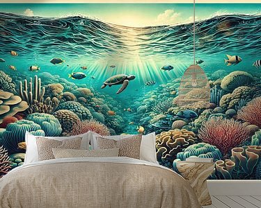 Example of the artwork in a room