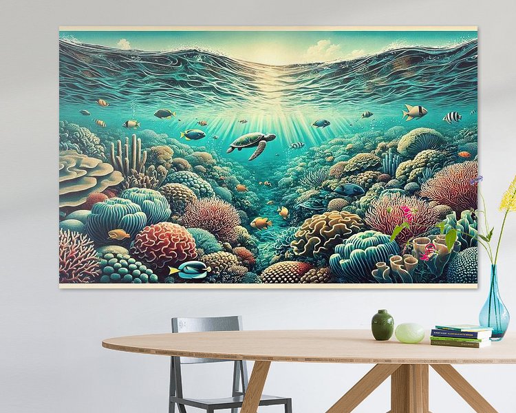 Example of the artwork in a room