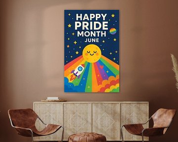 Fijne Pride Maand juni Illustratie