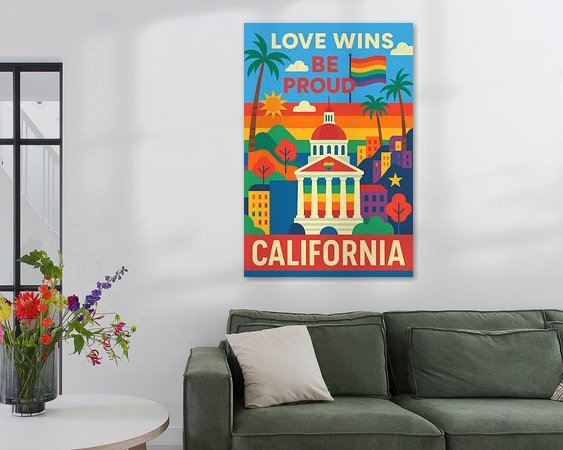 Example of the artwork in a room