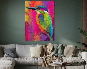 IJs vogel | IJs vogel van Abstract Schilderij