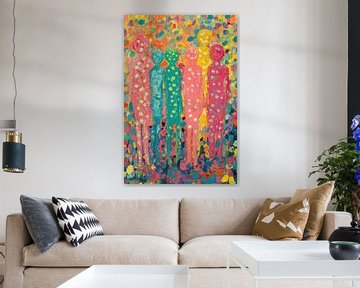 Abstracte Mensen | Kleurrijke Figuren van Kunst Kriebels