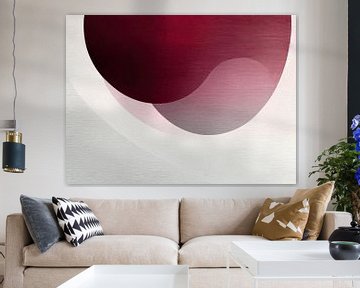 Rood Roze | Rood Ovaal van Modern Collection