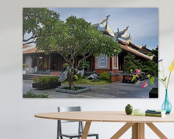 Tranquillity in the heart of a Buddhist temple by Frank Photos