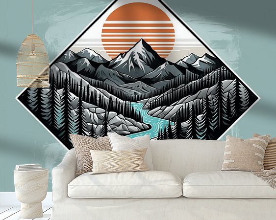 Example of the artwork in a room