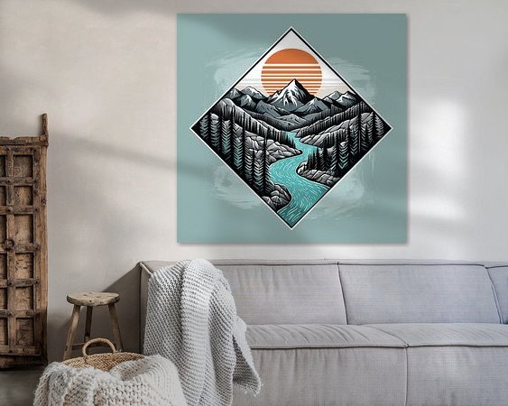 Example of the artwork in a room