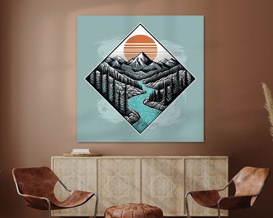 Example of the artwork in a room