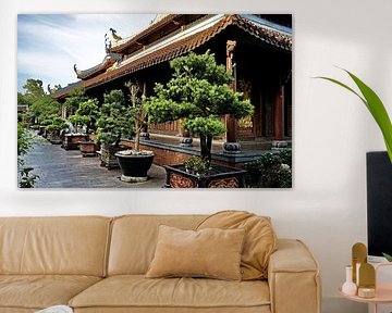 Traditional temple and the art of bonsai by Frank Photos