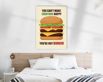 Food quote with burger humor