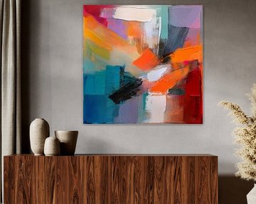Modern abstract: colourful painting