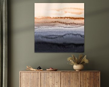 BINNEN DE TIJDEN Abstract, rustig landschap van Monika Strigel