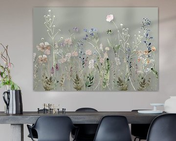 Prairie de fleurs sauvages Sauge d'été sur Monika Strigel