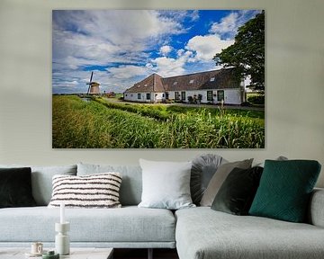 Wogmeer polder with mill by peterheinspictures