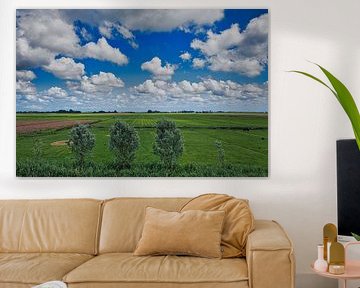 View over the polder near Akersloot by peterheinspictures