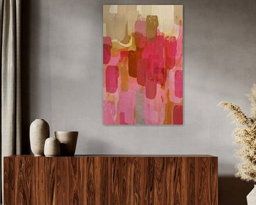 Roze zonsondergang mijmering van Dina Dankers