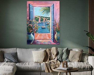 Boten in de baai van Dream Drip