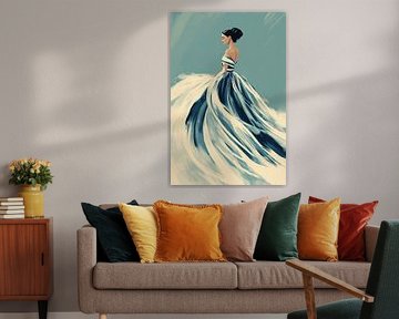 Vrouw met jurk van Dream Drip