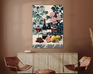 Still life with wine by Dream Drip