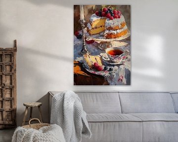 Tarte aux framboises et au thé sur Dream Drip