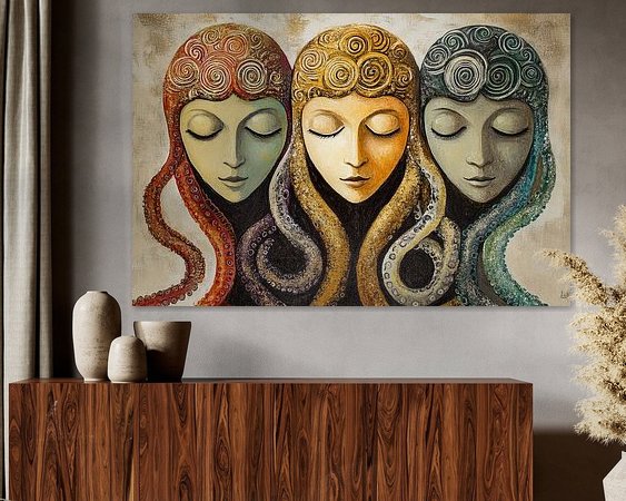 Example of the artwork in a room