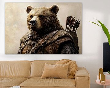 Realistischer Bär mit Bogenschützenstil von Art & Soul Creations