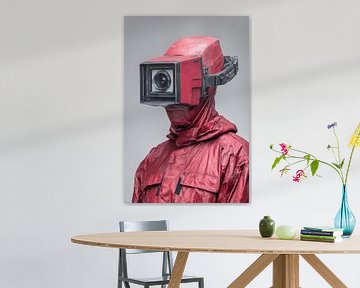 The Observer - Vintage Cyberpunk-portret van Matthias Hauser