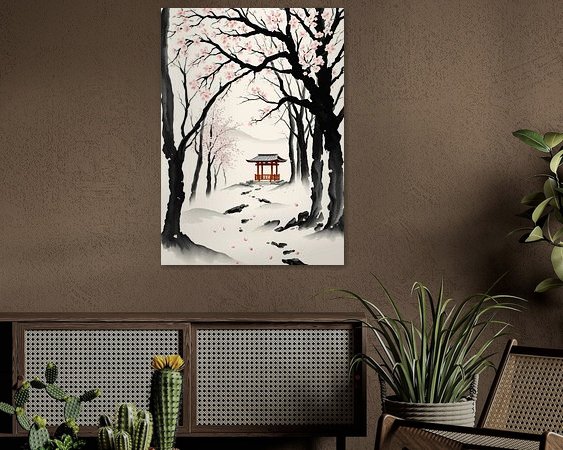 Example of the artwork in a room