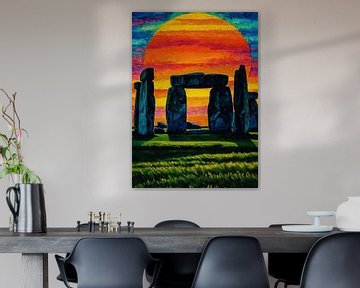 Stonehenge, zonsondergang van MIROKKU