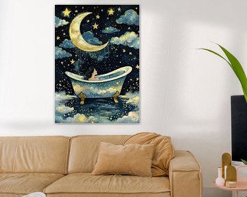 Dreamy Bathtub Under the Moon by MIROKKU