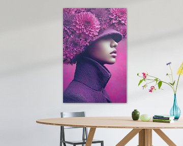 Les roses sont rouges, mais elle est devenue complètement magenta sur PixelMint.