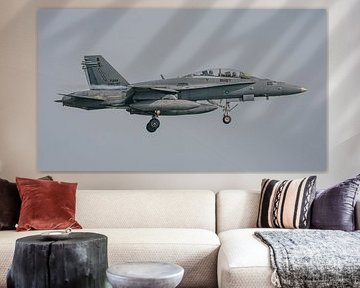 Landende Maleisische F/A-18D Hornet. van Jaap van den Berg