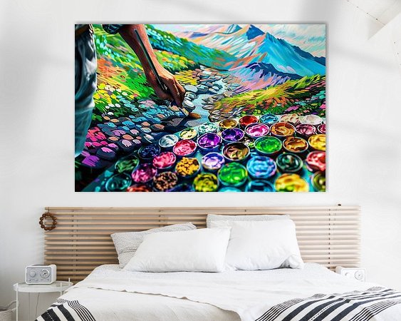 Example of the artwork in a room