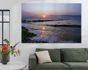 Dreamy atmosphere on the coast of Zeeland Flanders by Eugene Winthagen