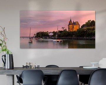 Sunset at Pornic castle, Loire-Atlantique, France
