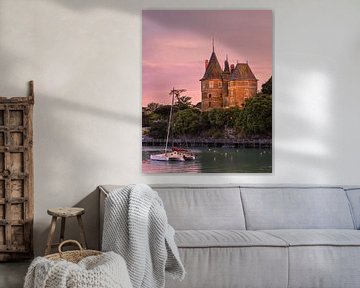 Sunset at Pornic castle, Loire-Atlantique, France