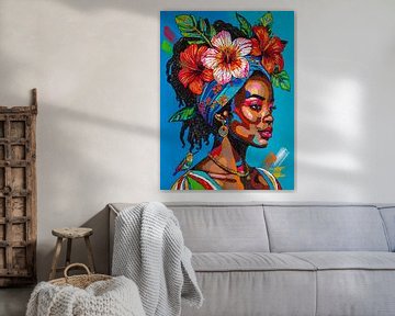 Tranquillité tropicale sur Happy Paintings / Renata Rolefes