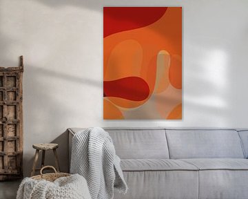 Retro Pulse in gebrand oranje van Dina Dankers