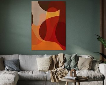 Ronde geometrie in retro vibe van Dina Dankers