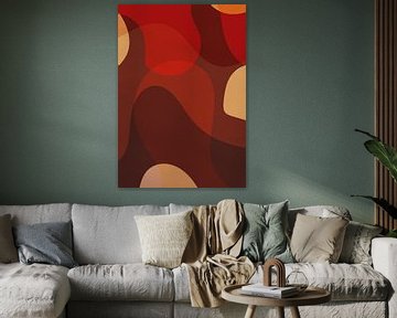 Vintage geometrie in warme tinten van Dina Dankers