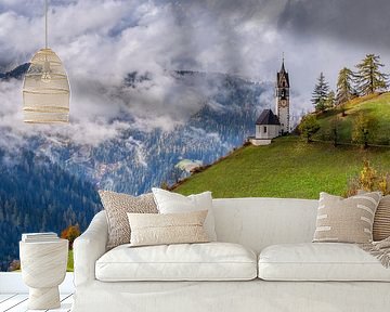 Church in the Dolomites, Italy by Adelheid Smitt