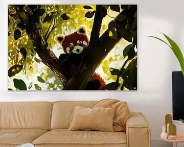 Red panda in nature