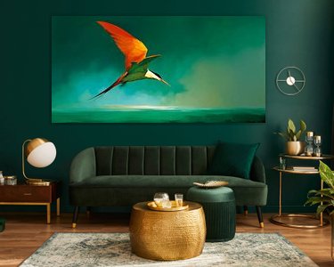 Example of the artwork in a room