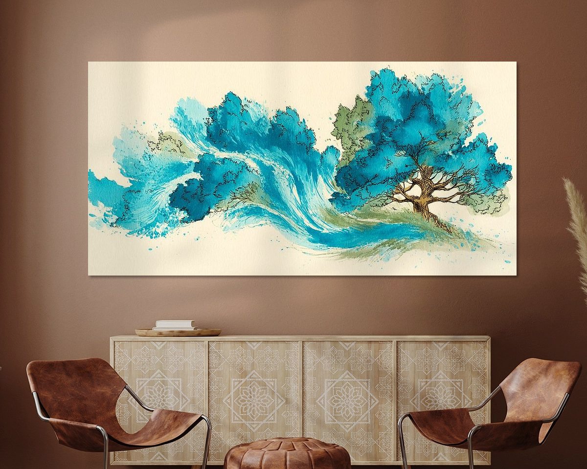 Example of the artwork in a room