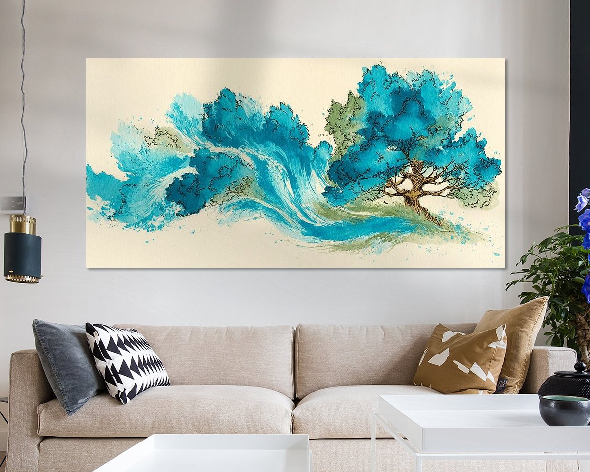 Example of the artwork in a room