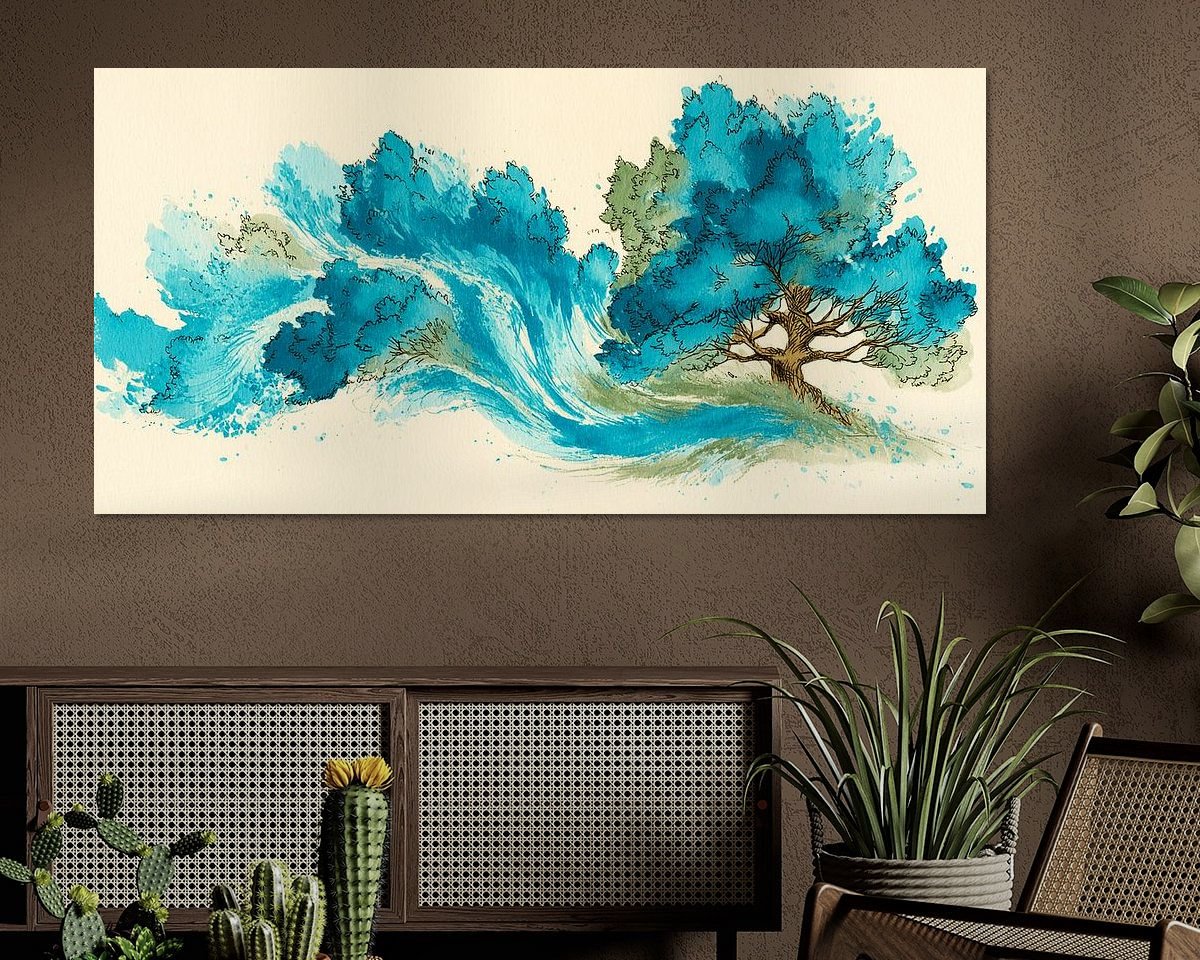 Example of the artwork in a room