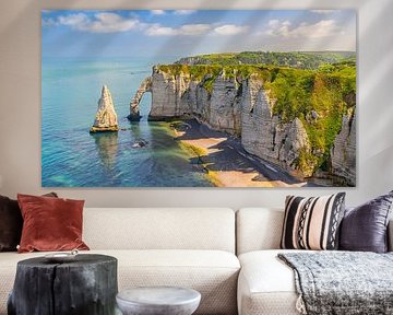 Die Steilküste von Etretat, Normandie, Frankreich von Henk Meijer Photography