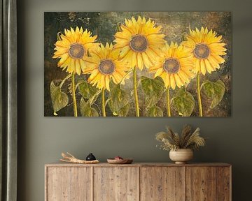 Zonnebloemen in Harmonie van ArtWorks Saranda in 't Veld